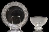 (2) GLASS LALIQUE &#039;HONFLE