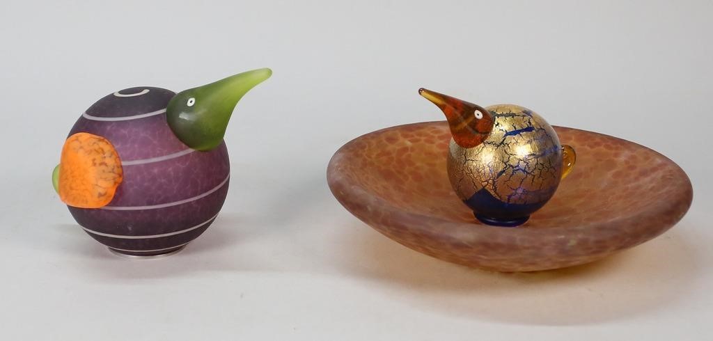2 GLASSTUDIO BOROWSKI ART GLASS