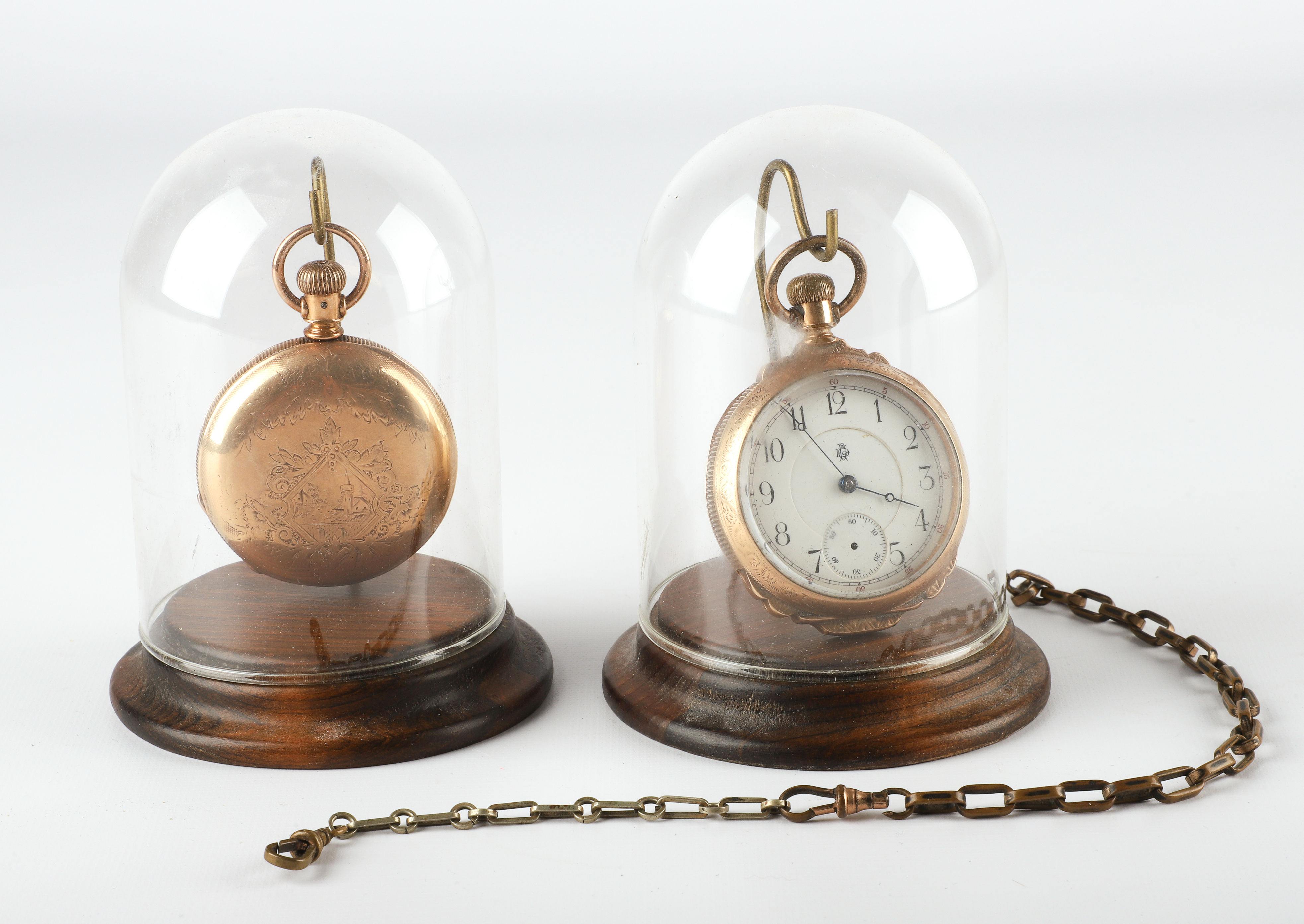 (2) Gold filled pocket watches to