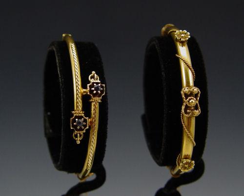 2 GOLD VICTORIAN BANGLE