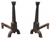 (2) GOTHIC REVIVAL CAST IRON F