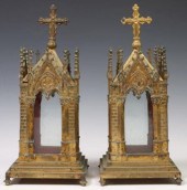 (2) GOTHIC REVIVAL CATHEDRAL-S