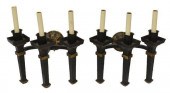 (2) GOTHIC REVIVAL GILT IRON T