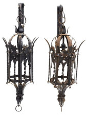(2) GOTHIC REVIVAL WROUGHT IRO