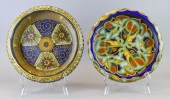2 GOUDA ART POTTERY LOW BOWLS2