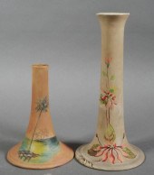 (2) GRAACK & SON VASES OR CAND