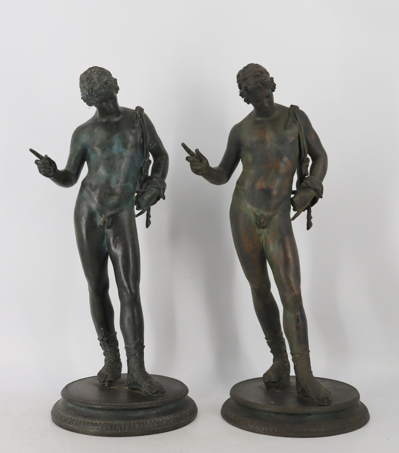 (2) GRAND TOUR BRONZE NARCISSUS