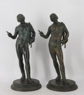 (2) GRAND TOUR BRONZE NARCISSU