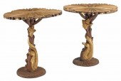 (2) GROTTO STYLE PARCEL GILT S