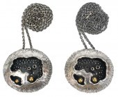 2 GUY VIDAL LARGE POD PENDANTS