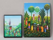 2 HAITIAN PAINTINGS BY PARAISO