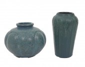 2 HAMPSHIRE POTTERY VASES2 Ham