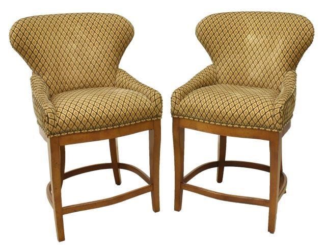 (2) HANCOCK & MOORE UPHOLSTERED