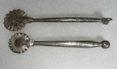 2 HAND FORGED PIE CRIMPERS CA.