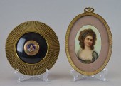 2 HAND PAINTED PORTRAIT MINIAT