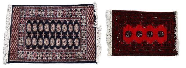 (2) HAND-TIED PAKISTANI BOKHARA