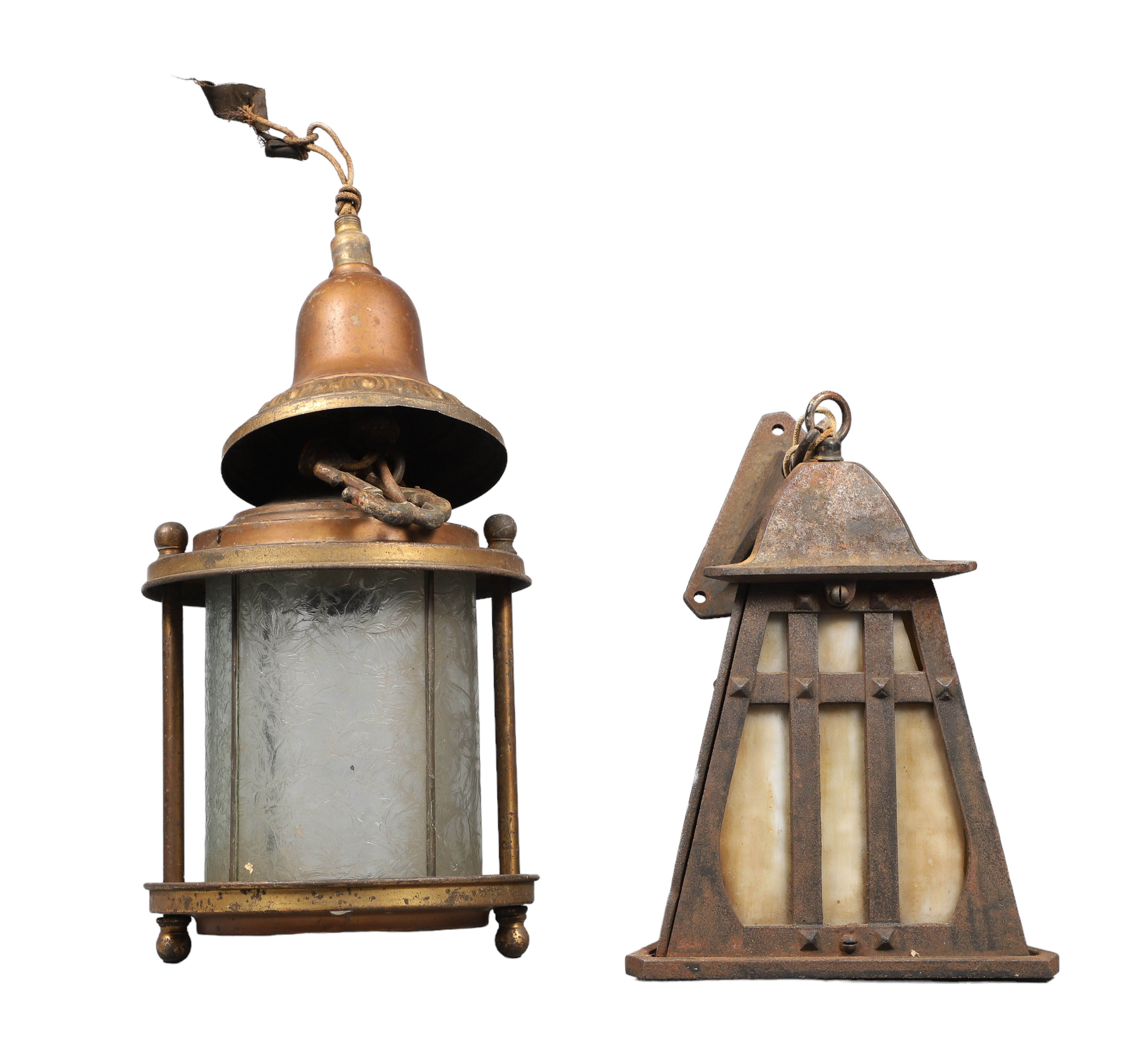 (2) Hanging lamps, c/o plug-in