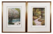 (2) HAROLD ALTMAN, COLOR LITHO