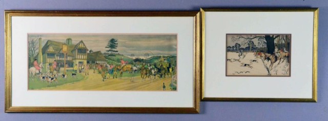 (2) HARRY ELLIOT LITHOGAPHS -