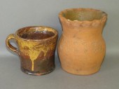 2 HENRY SCHOFIELD REDWARE VESS