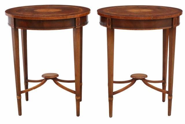 (2) HEPPLEWHITE STYLE MAHOGANY SIDE