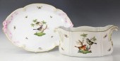 (2) HEREND ROTHSCHILD BIRD POR