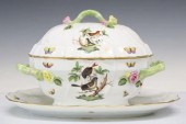(2) HEREND 'ROTHSCHILD BIRD' T