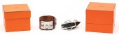 2 HERMES BRACELETS, COLLIER DE