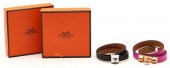 2 HERMES LEATHER DOUBLE TOUR B