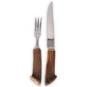 (2) HERMES PARIS ANTLER CARVIN