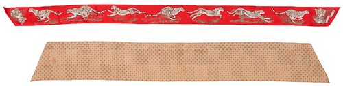 2 HERMES SILK MAXI-TWILLY