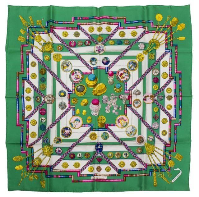 (2) HERMES SILK TWILL SCARF 'PETITE