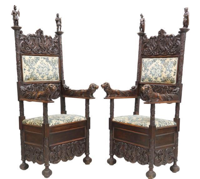 2) HIGHLY CARVED RENAISSANCE