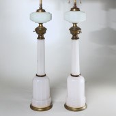 (2) HINKS & SONS WHITE OPALINE