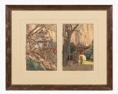 2 HIROSHI YOSHIDA WOODBLOCKS,
