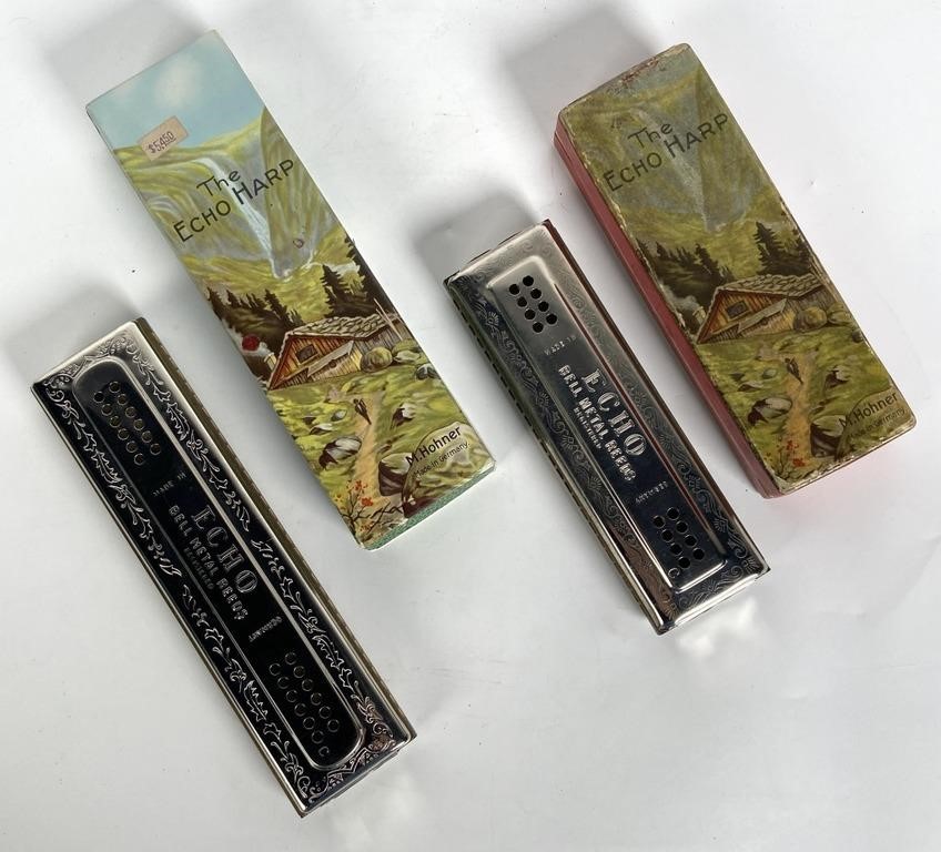 (2) HOHNER ECHO HARP 57/120 M &
