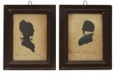(2) HOLLOW-CUT PORTRAIT SILHOU