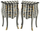 (2) HOLLYWOOD REGENCY STYLE BL