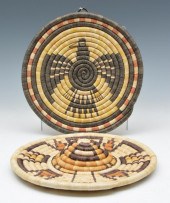 2 HOPI COIL BASKETS, FROM 2ND