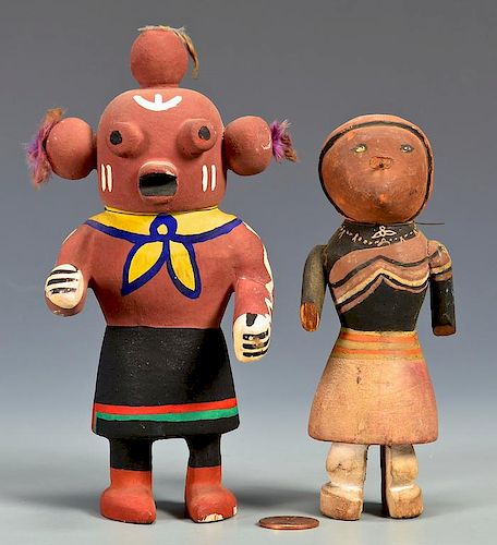 2 HOPI KACHINA DOLLS1st item: