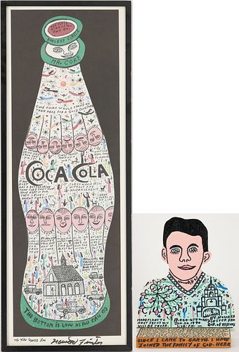 2 HOWARD FINSTER OUTSIDER ARTWORKS,