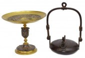 (2) HUNT SCENE BRASS TASSA & A