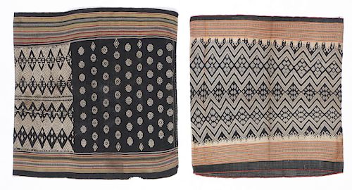 2 IBAN CEREMONIAL SKIRTS WITH