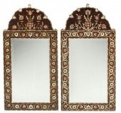 (2) IBERIAN INLAID BEVELED MIR