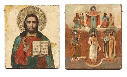 2 ICONS WITH CHRIST FIGURES2