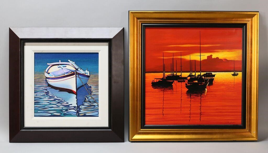 2 IGOR MEDVEDEV SERIGRAPHS ON