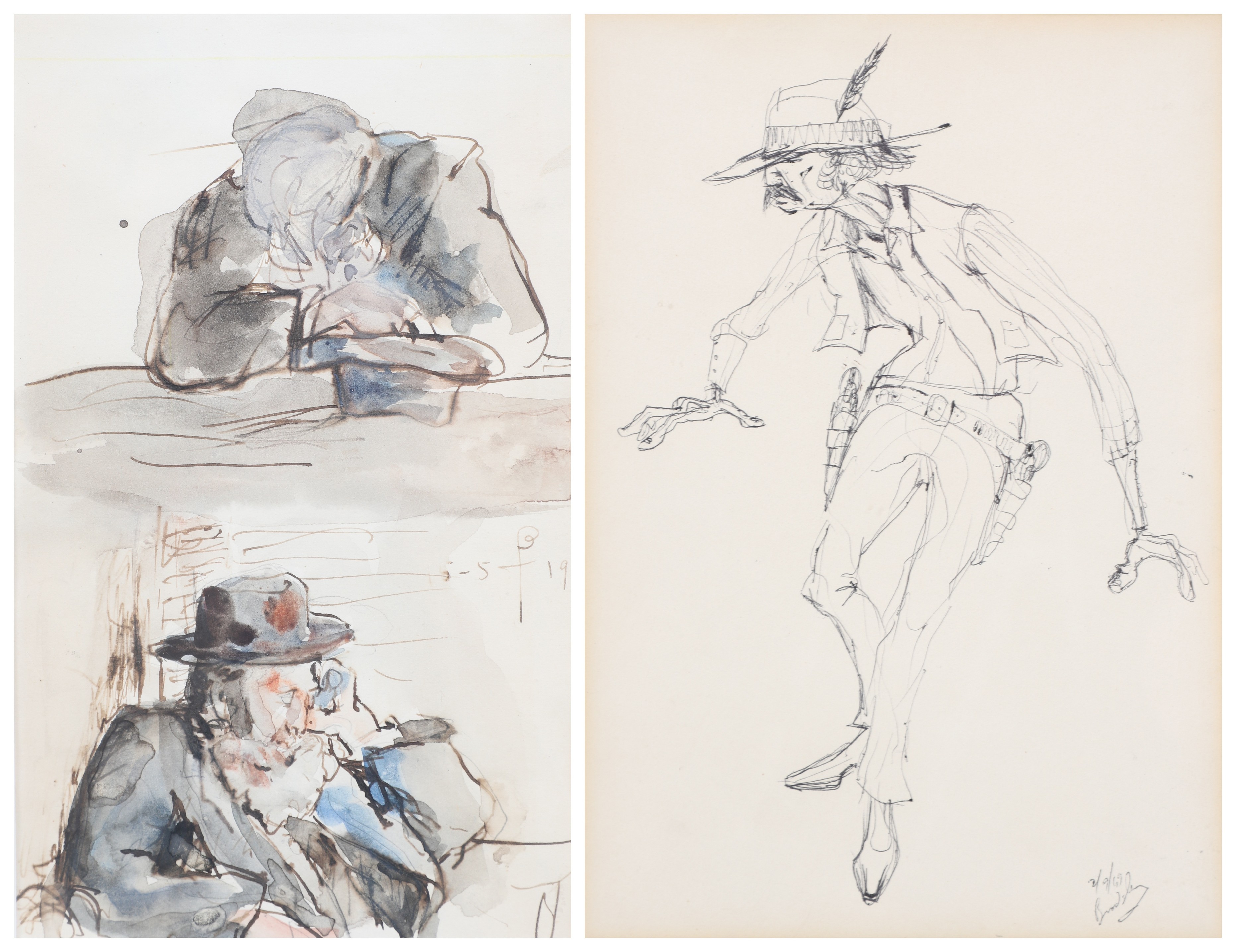 (2) Illegibly signed drawings: 