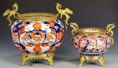 2 IMARI JARDINIERES WITH GILT1