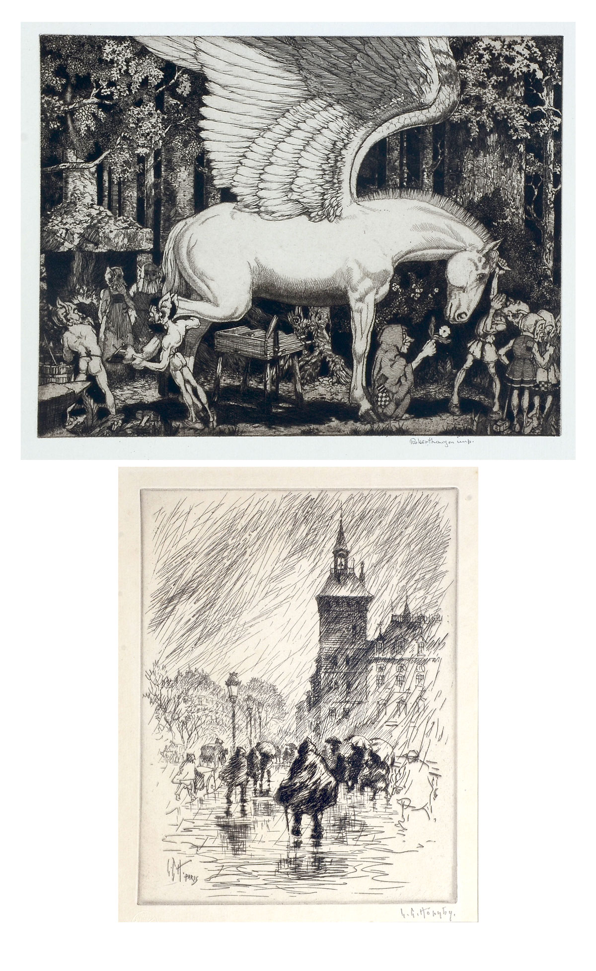 2 IMPORTANT SOCIETY OF ETCHERS