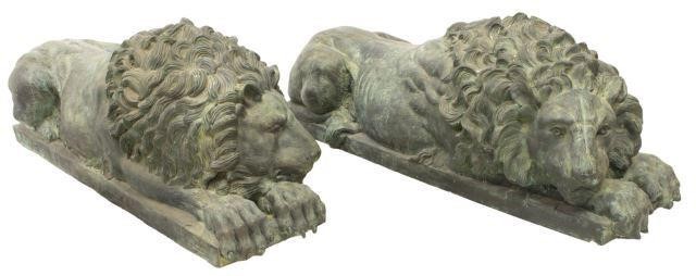 2) IMPRESSIVE VERDIGRIS BRONZE